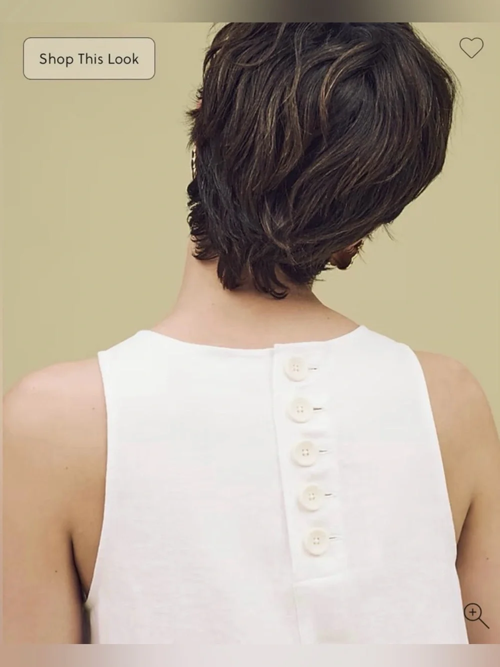 J.Crew Maxine button-back dress in linen